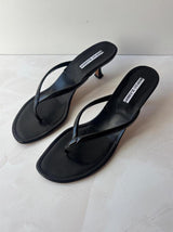Manolo Blahnik EU 39 Black Patent Leather Sandal