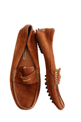 Manolo Blahnik brown loafers (37)