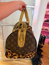 Authentic Louis Vuitton Limited Edition Monogram Leopard Stephen Bag with Leopard Pony Hair circa 2006