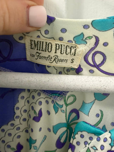Emilio Pucci long purple duster TUV #1131