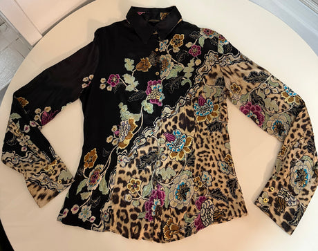 Roberto Cavalli Spring/Summer 2003 - silk shirt size M