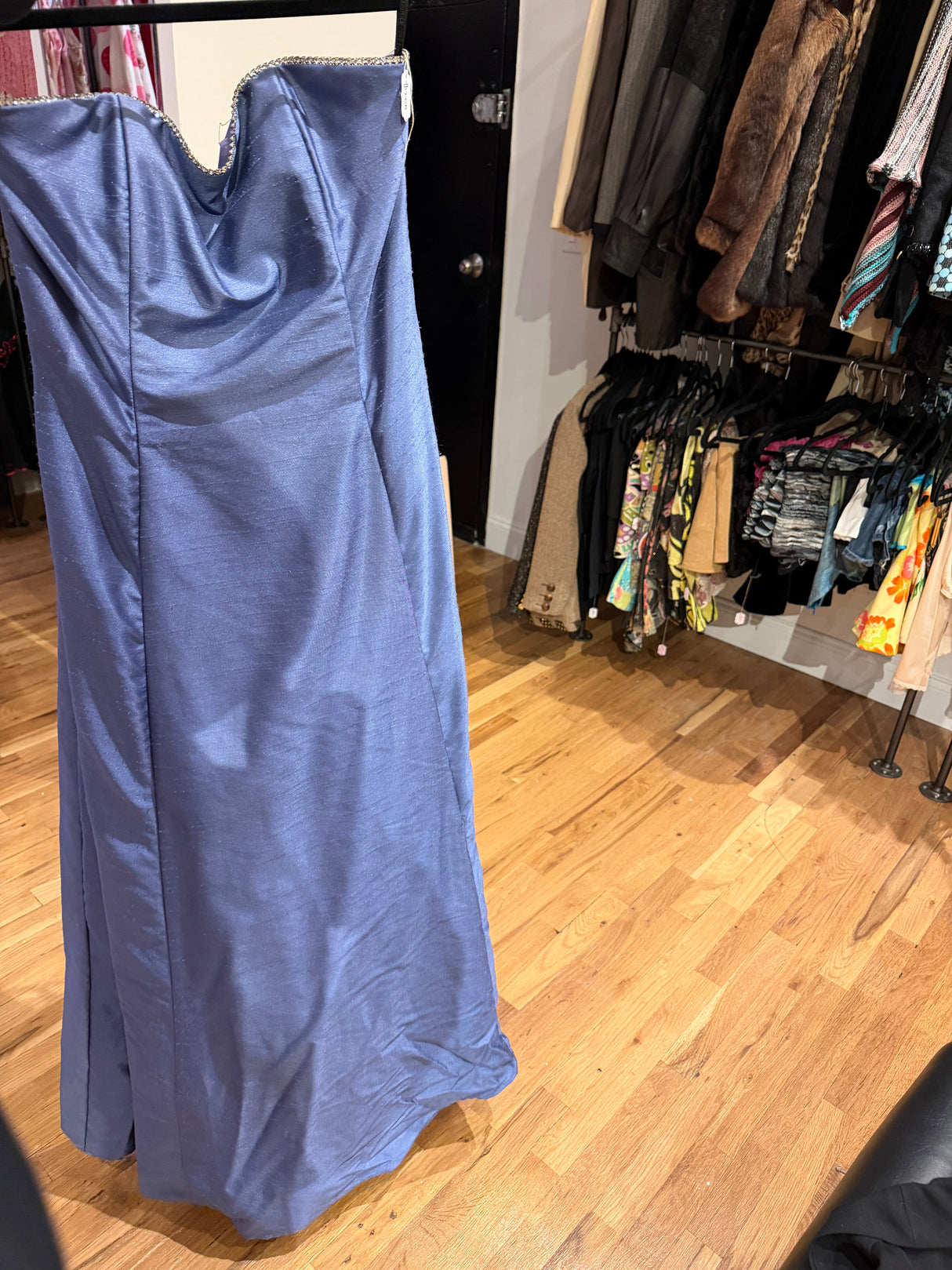 Scott McClintock purple gown