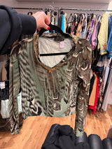 Roberto Cavalli feather top