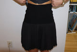 Thierry Mugler black pleated mini skirt size 42