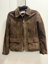 Liz Clairborne 100% suede brown jacket - TUV #55555