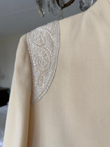 Vintage White Beaded Blazer size 8