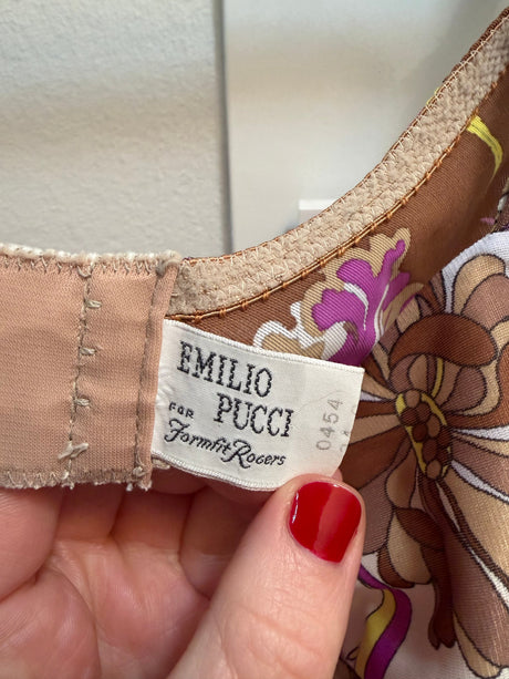 Vintage 1960s/70s Emilio Pucci for Formfit Rogers Bralette size small