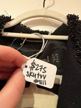 Louis Feraud black beaded blazer set TUV #1111