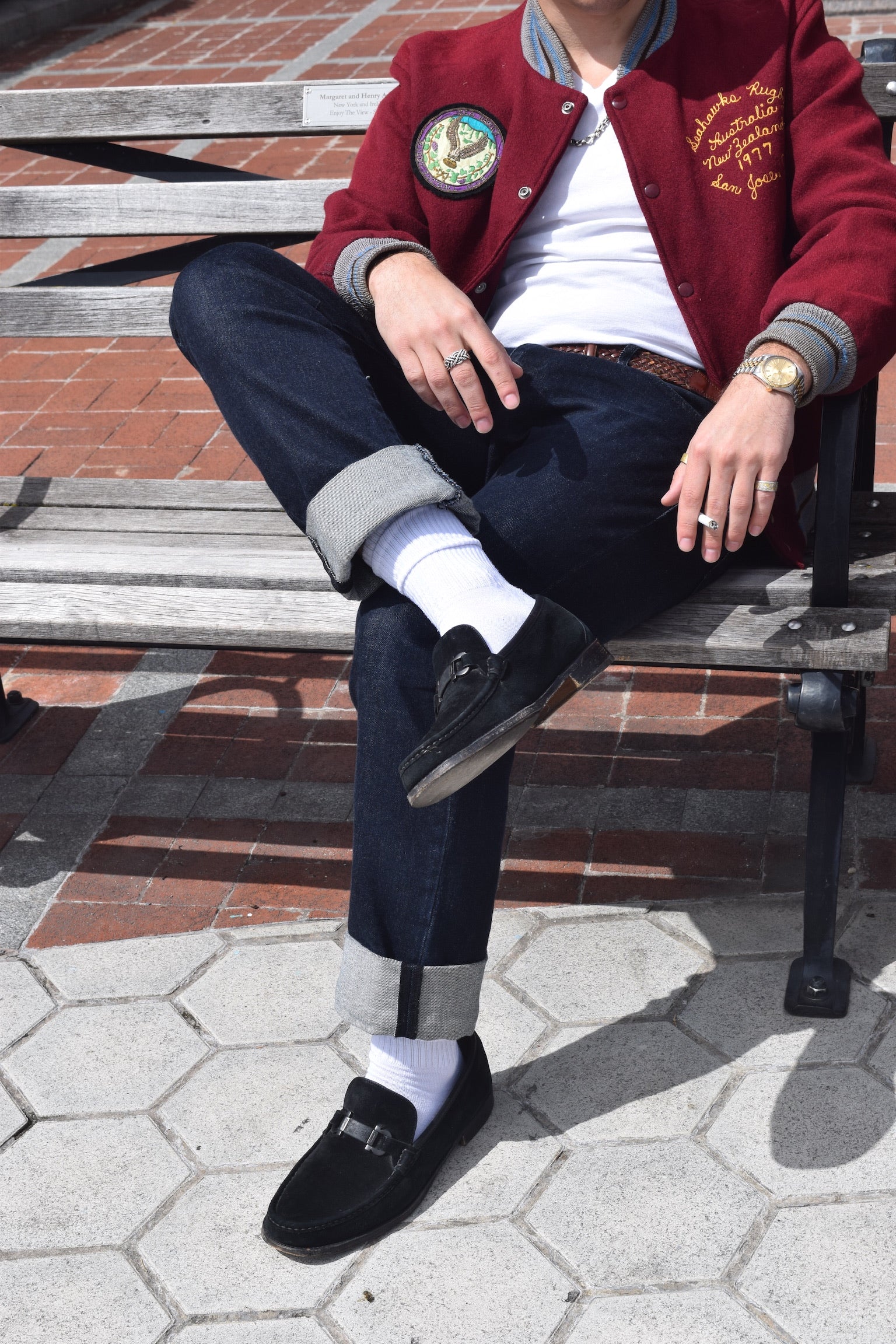 Navy Suede Salvatore Ferragamo Loafers