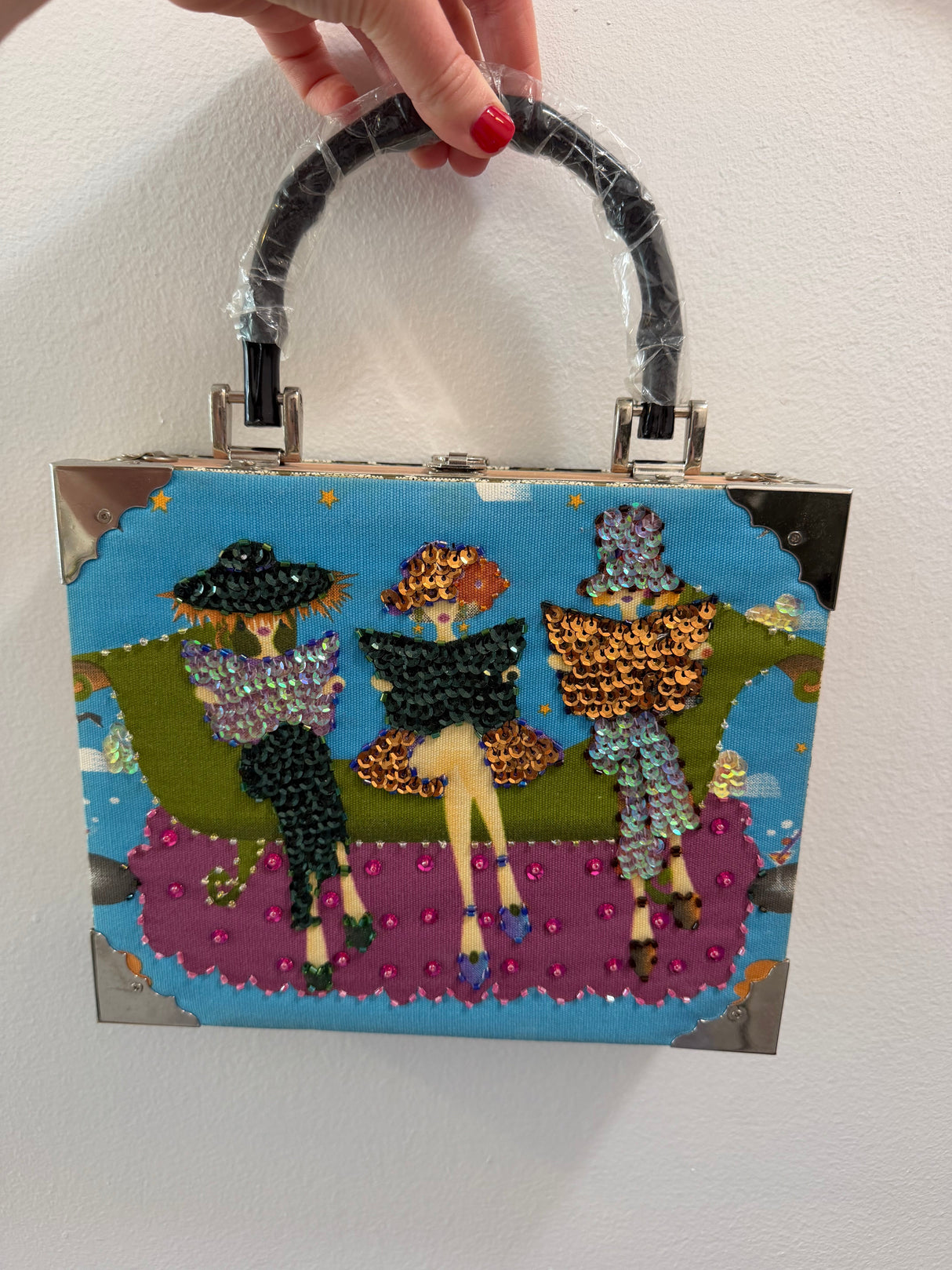 Fashion ladies vintage cigar box purse - TUV #456789