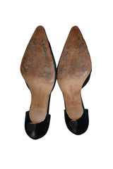 Manolo Blahnik green plaid heels (37)