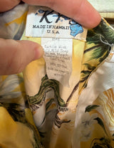 100% cotton Hawaiian yellow dress - SKU TUV #85