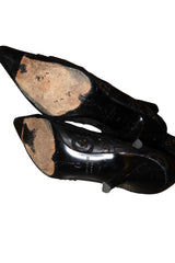 Oscar de la Renta black beaded booties (38)