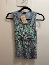 Blue bedazzled star tank - TUV #567456