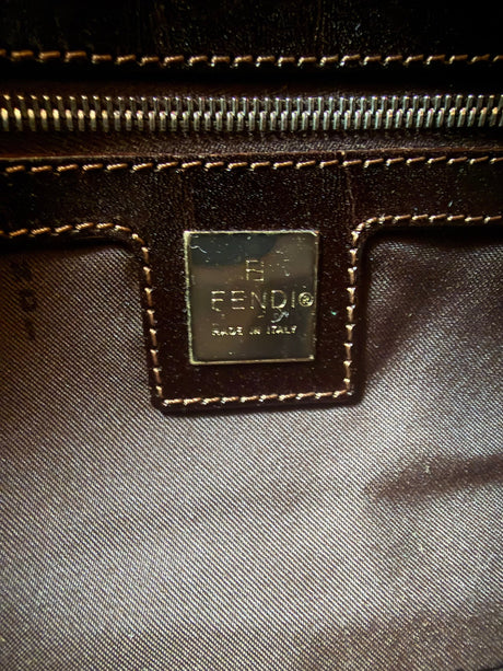 Fendi Vintage Zucca Shoulder Bag