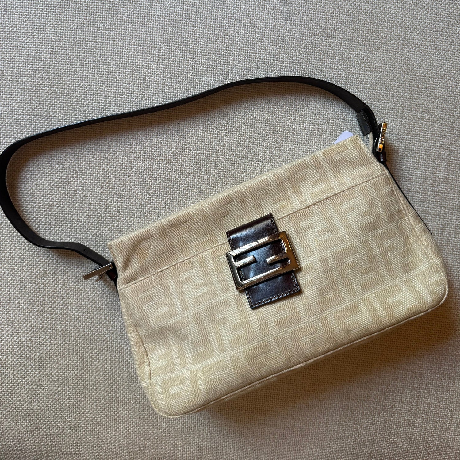Fendi Vintage Zucca Shoulder Bag
