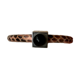 Fendi Resin Stingray Leather Bangle