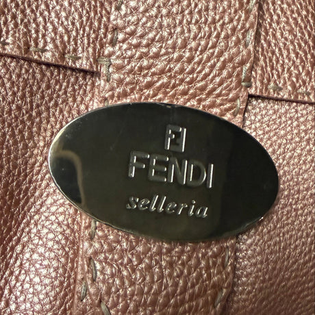 Fendi Vintage Selleria Metallic Baguette