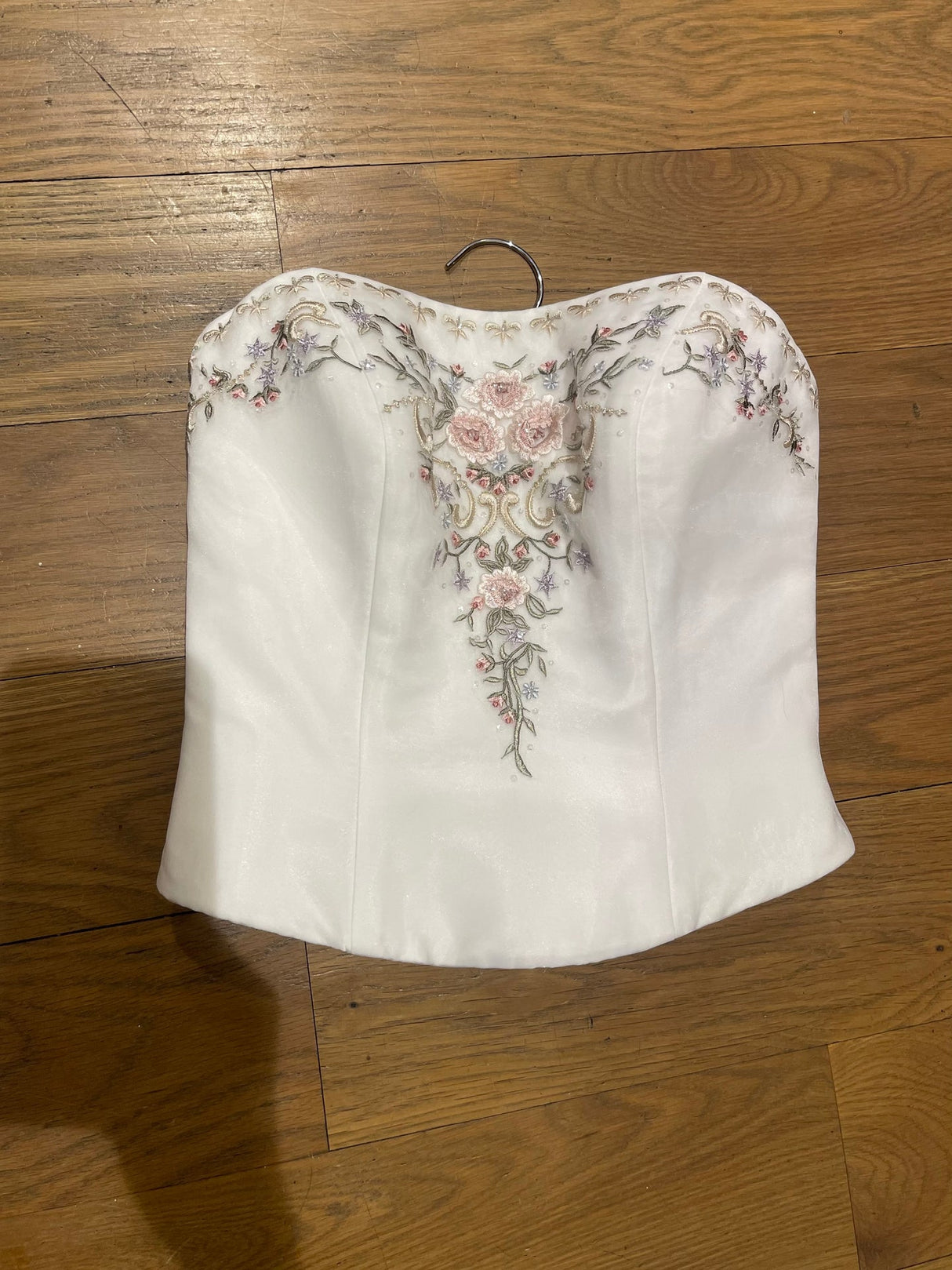 white corset top