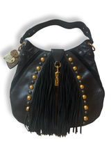 Gucci Babouska Fringe Indy Hobo Large authentic suede black 2000s y2k boho