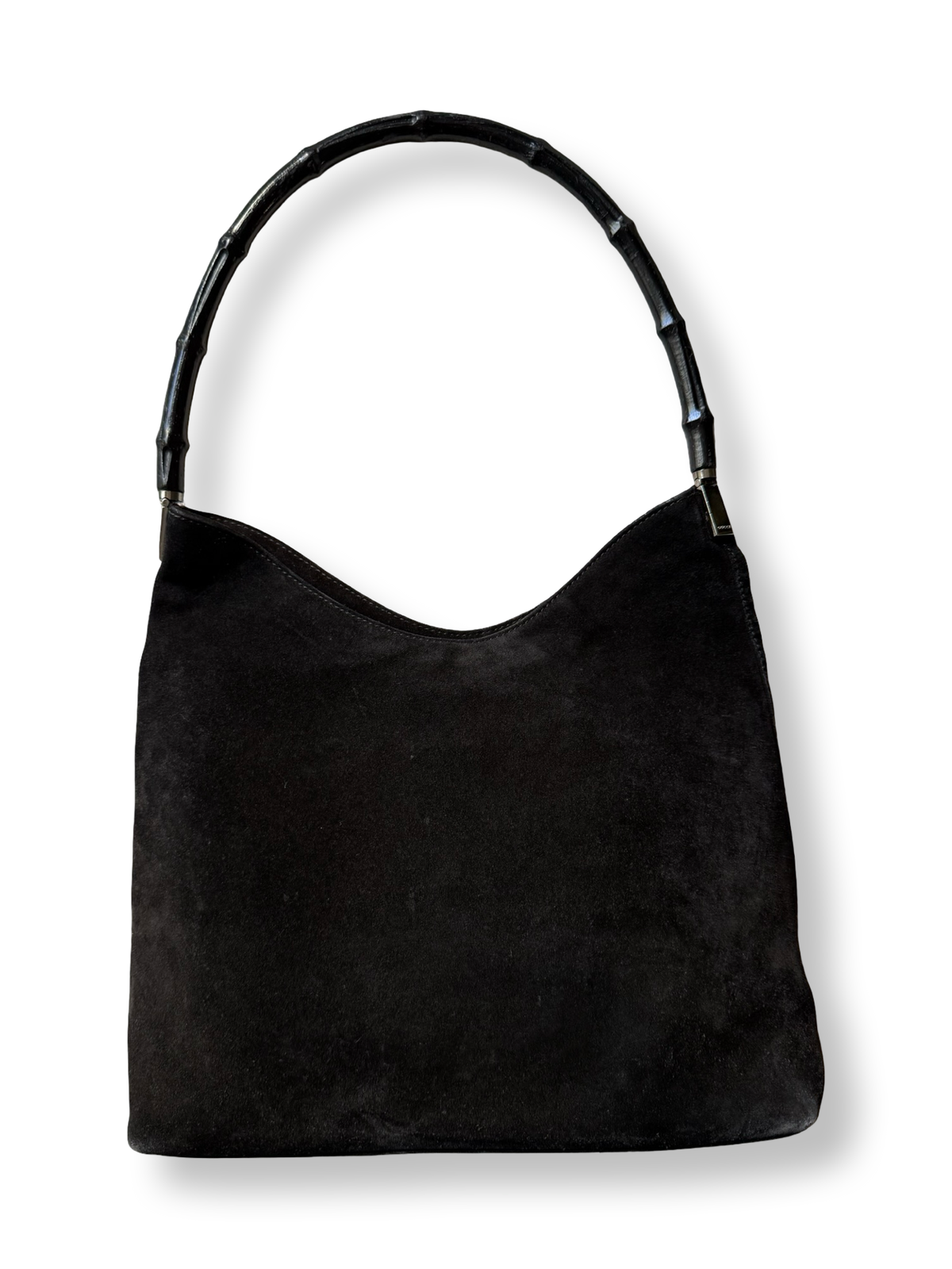 Gucci Vintage Bamboo Suede Hobo