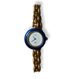 Gucci Vintage Change Bezel Watch Gold Panther Link Authentic 90s vintage 