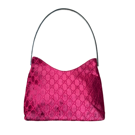 Gucci Vintage Velvet Bucket Tote