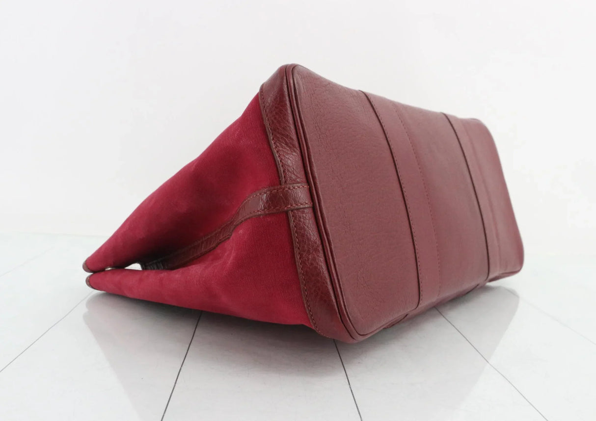 Hermès Garden Party Canvas Tote in Rouge H