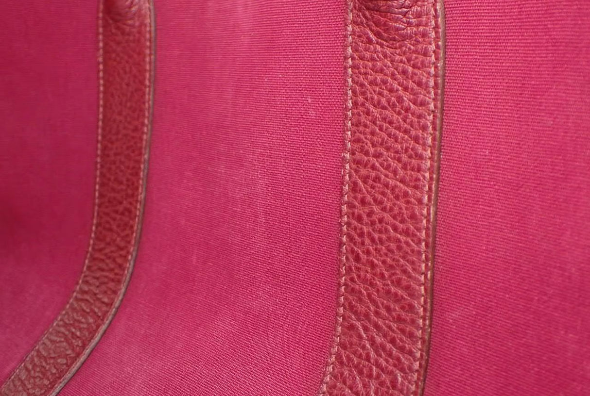 Hermès Garden Party Canvas Tote in Rouge H