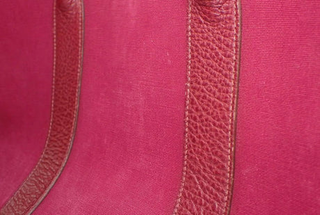 Hermès Garden Party Canvas Tote in Rouge H