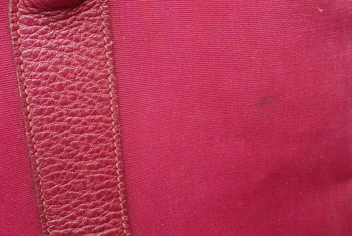 Hermès Garden Party Canvas Tote in Rouge H