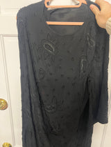 Black beaded dress no brand