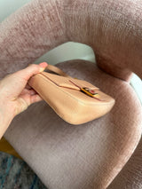 Fendi Baguette Light Pink Textured Leather