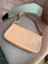 Fendi Baguette Light Pink Textured Leather