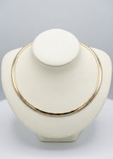 Rare 14K Two-Tone Omega Necklace