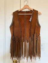suede fringe vest