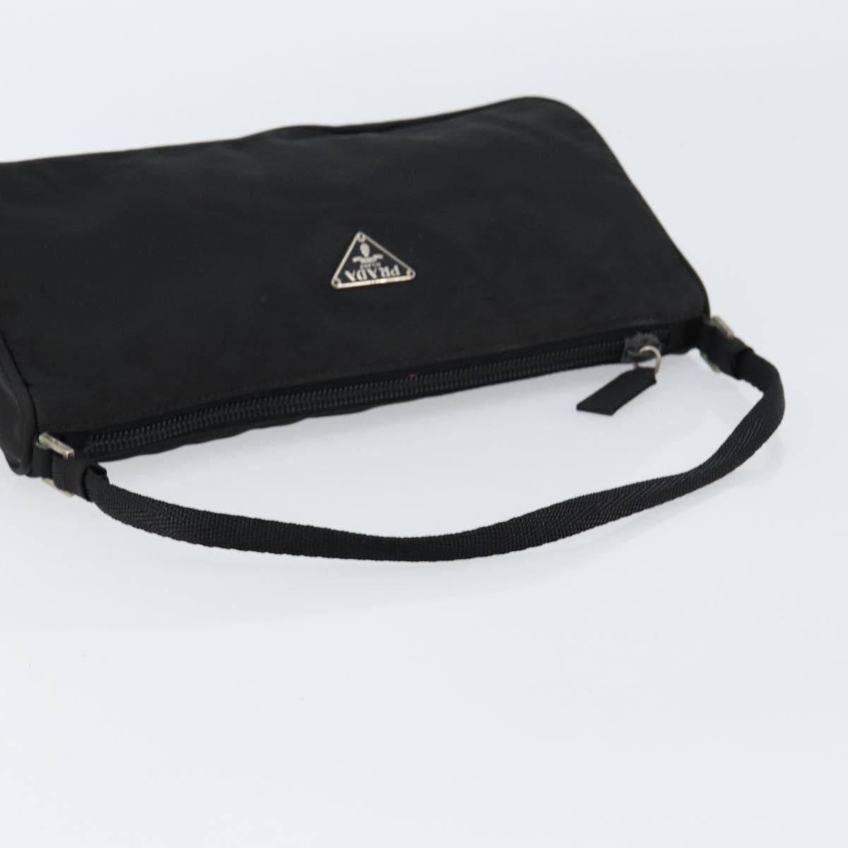 #60 Prada Accessory Nylon Black Silver