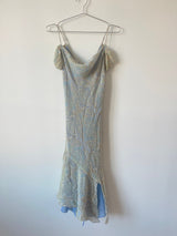 Paisley silk dress