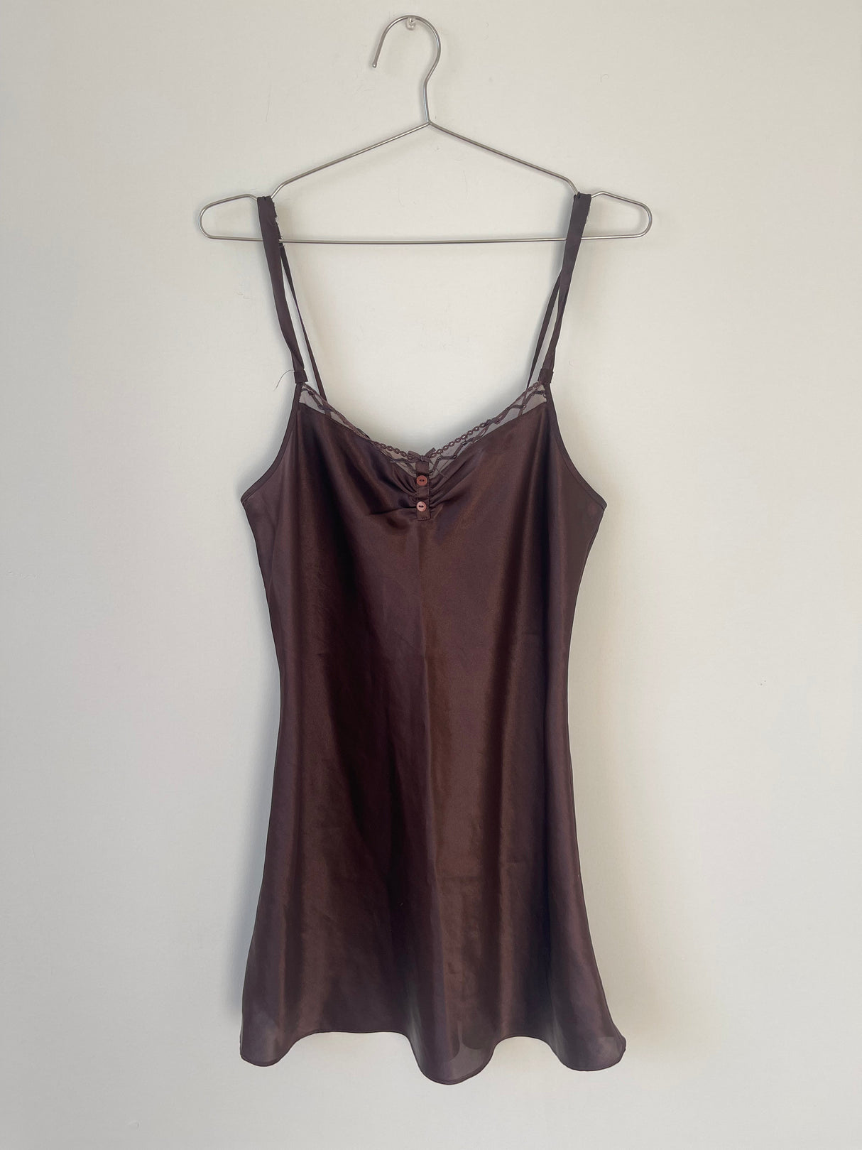 Brown slip dress
