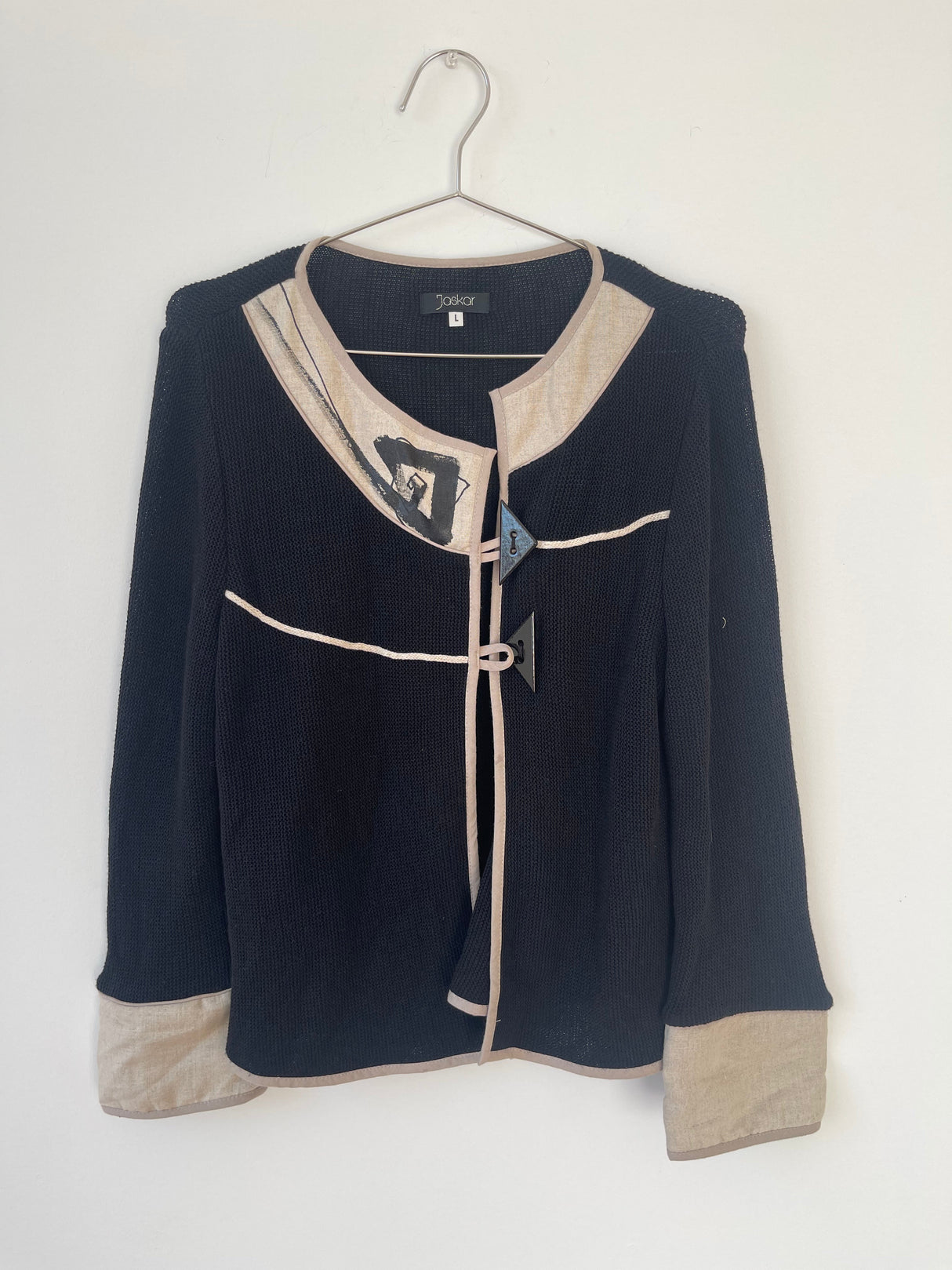 Black knit sweater