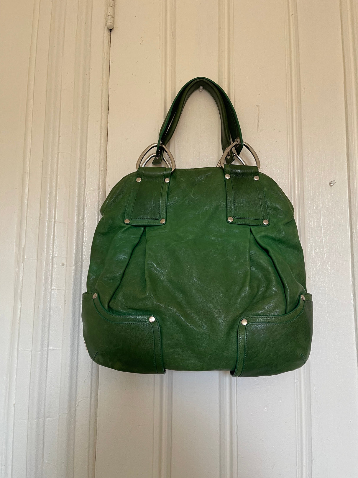 Green kooba leather bag