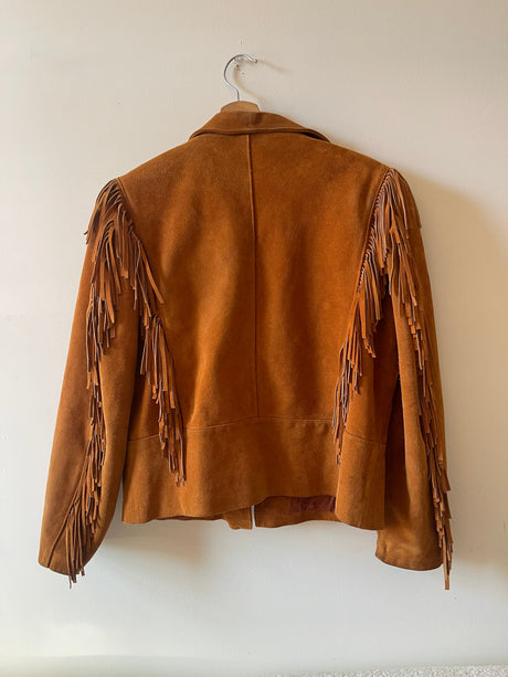 J&A Leathers suede fringe jacket