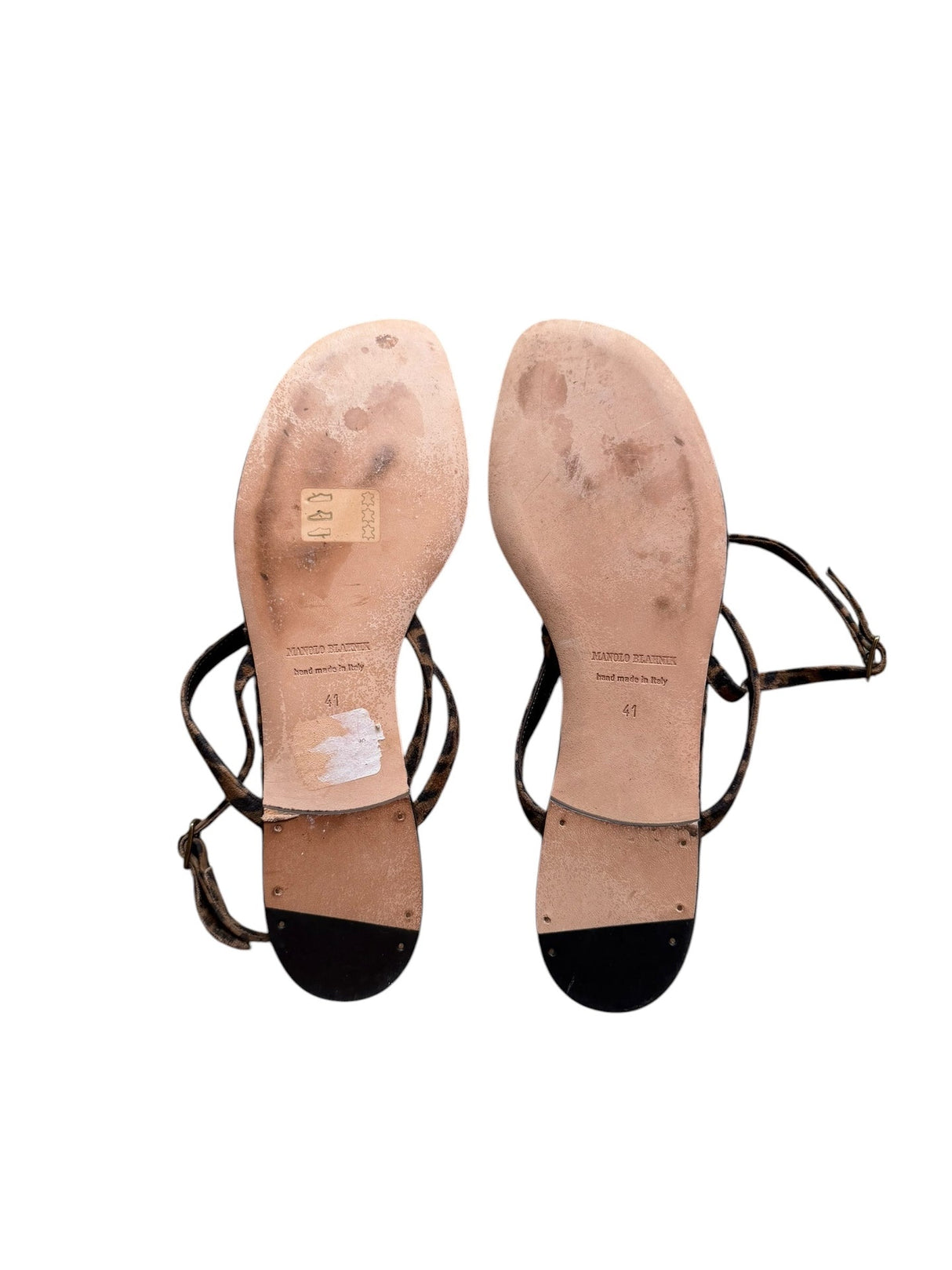 Manolo Blahnik leopard sandals (41)