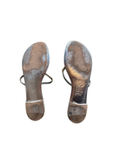 Giuseppe Zanotti silver sandals with crystal embellishments (37.5)