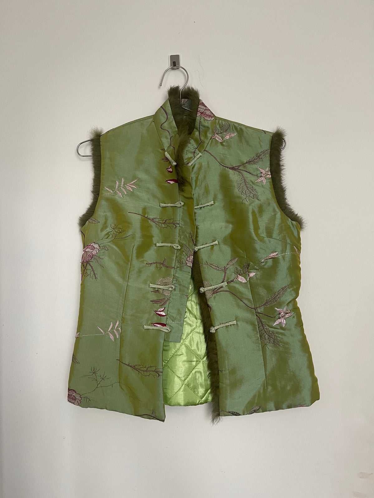 Green Asian inspired vest