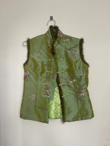 Green Asian inspired vest