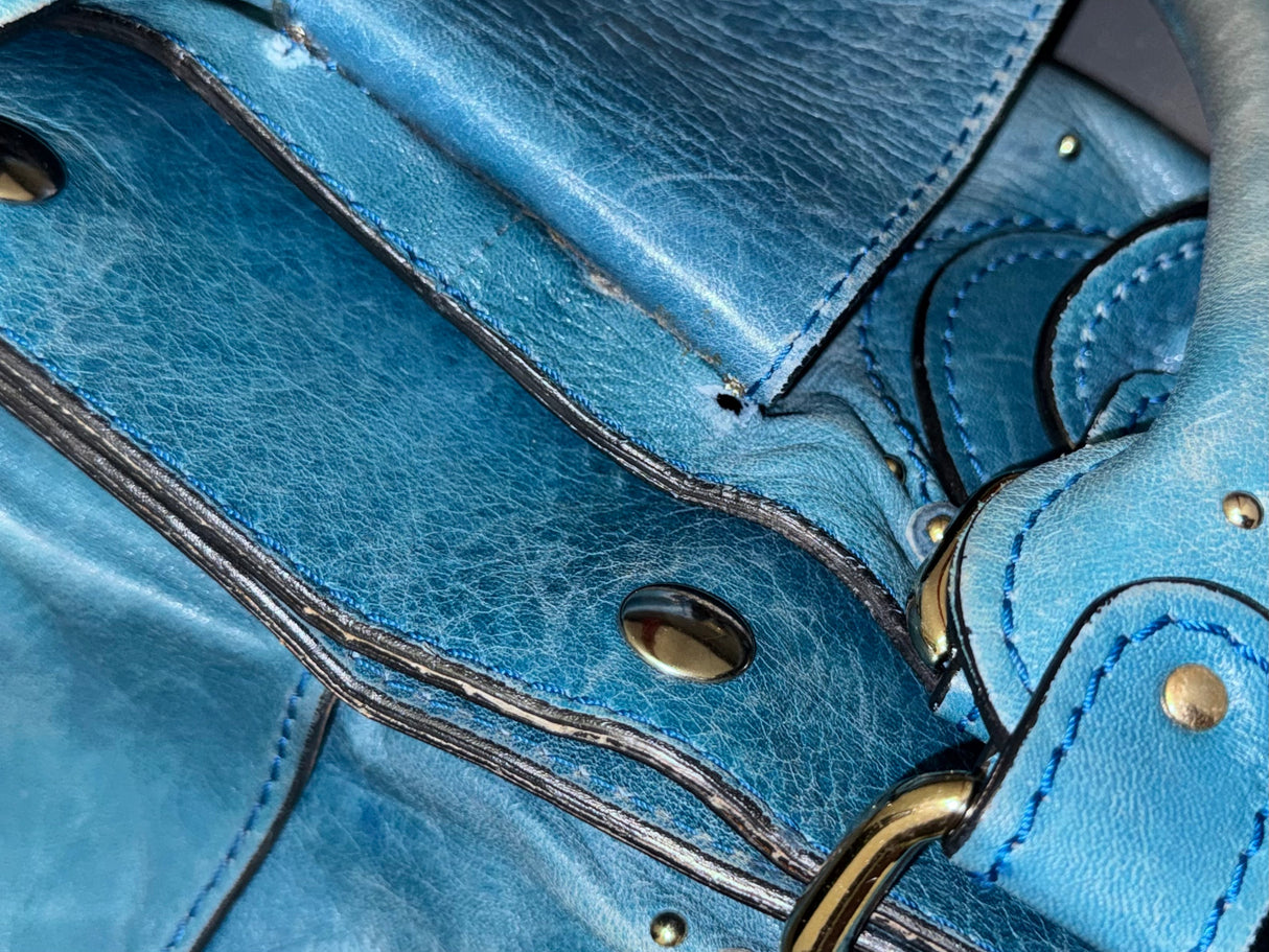 CHLOÉ Large Blue Paddington Bag