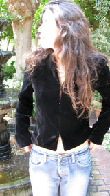Ann Taylor Black Velvet Bolero