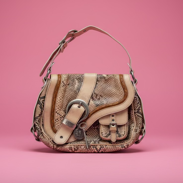 Dior Python Gaucho Bag