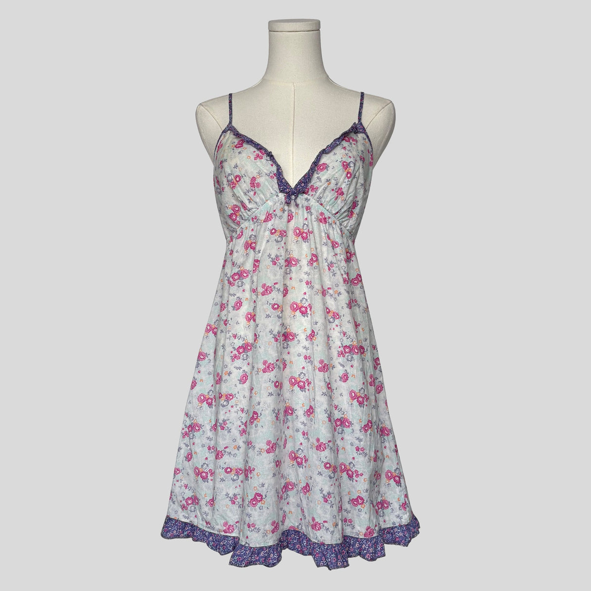 Ruffled floral babydoll dress